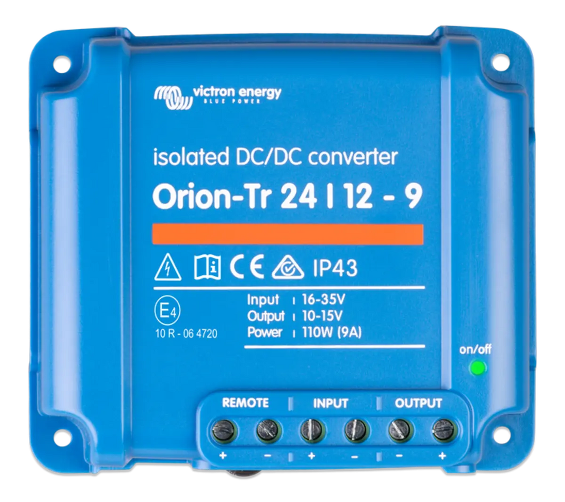 Victron Orion-Tr 24V to 12V 110W 9A Isolated DC/DC Converter (SKU Part Number ORI241210110R) Victron Energy