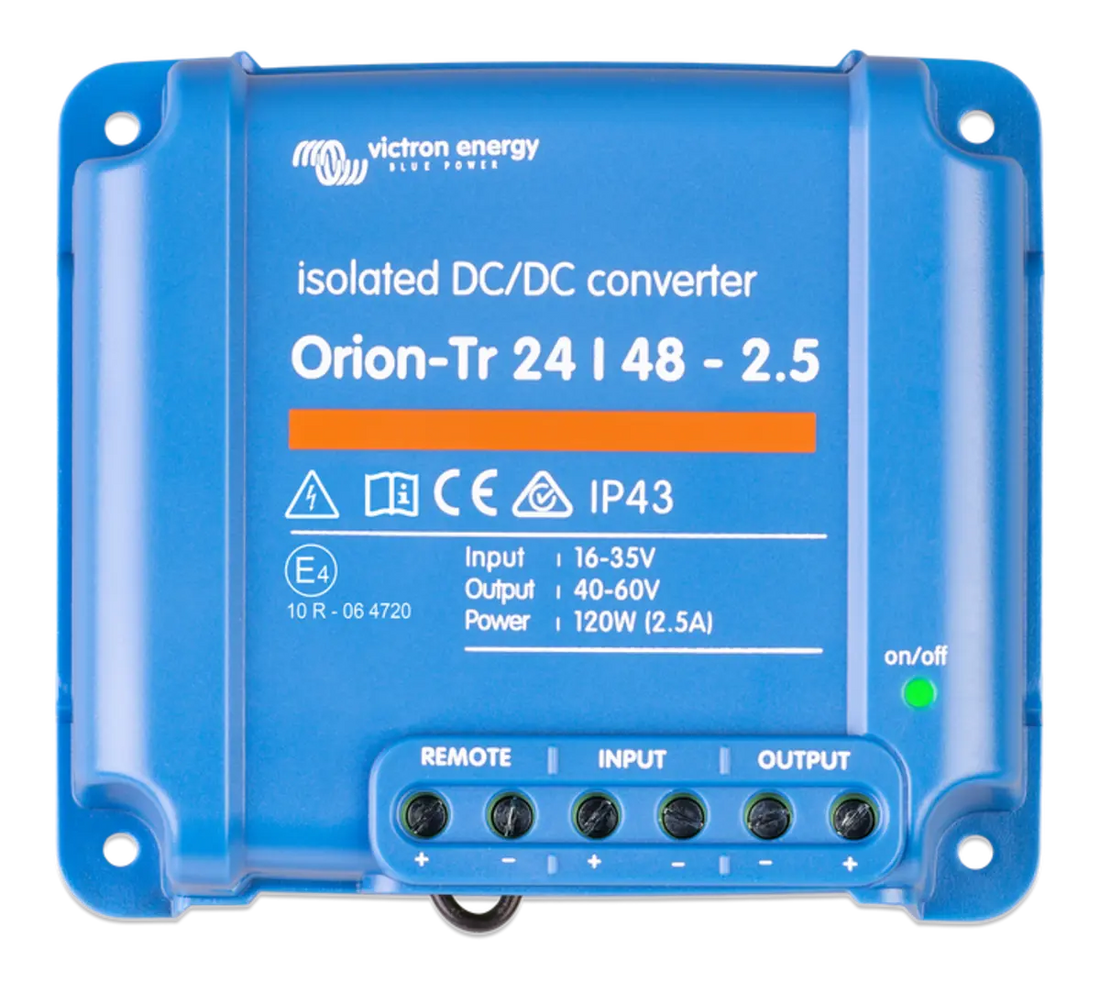 Victron Orion-Tr 24V to 48V - 120W 2.5A Isolated DC/DC Converter (SKU Part Number ORI244810110) Victron Energy