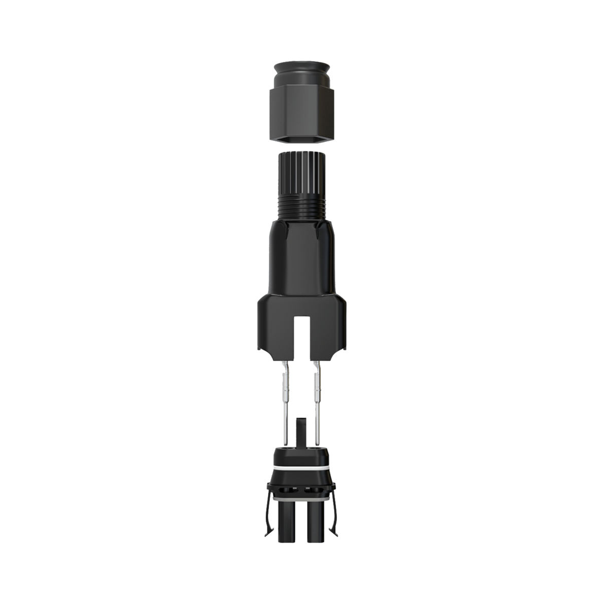 Enphase Male Field-wireable connector for Q Cable (SKU Part Number Q-CONN-10M).