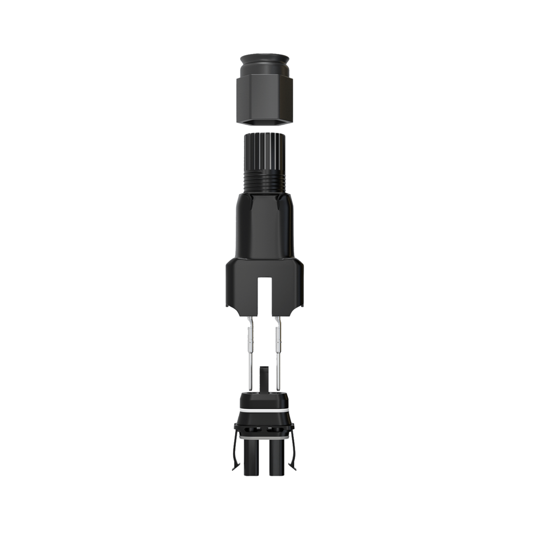 Enphase Male Field-wireable connector for Q Cable (SKU Part Number Q-CONN-10M).