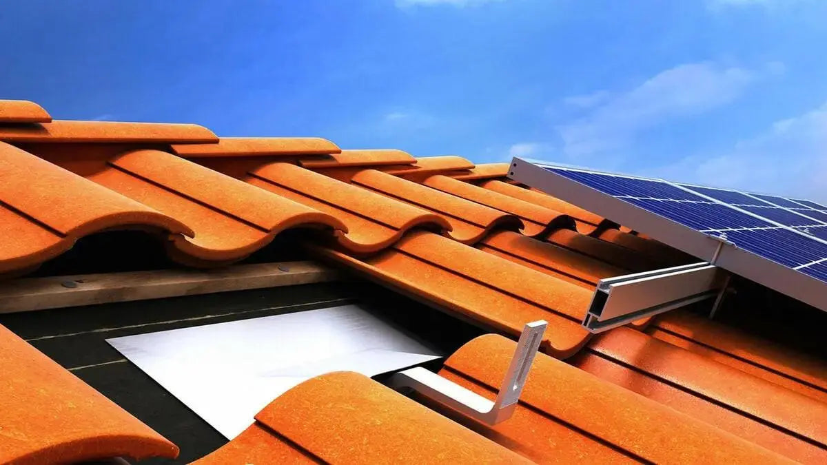 Quick Mount PV Mill Flashing with Curved Tile Hook - 12/Pack.
