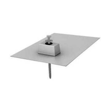 IronRidge E-Mount w/ Lag Bolt, 9" x 12", Mill, QMSE-LAG-A-12.