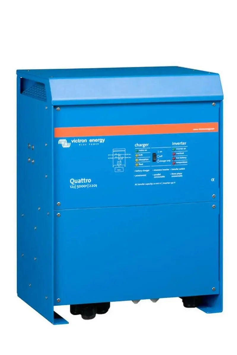Quattro 12V/5000VA/220A-100/100/230V Inverter/Charger.