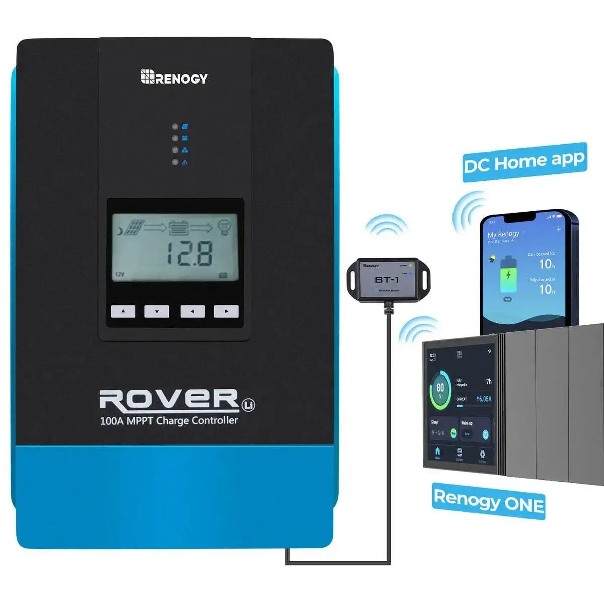 Renogy 12/24/36/48 V Auto Recognition MPPT Solar Charge Controller.