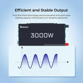 Renogy 3000 W Thermally Controlled Pure Sine Wave Inverter.