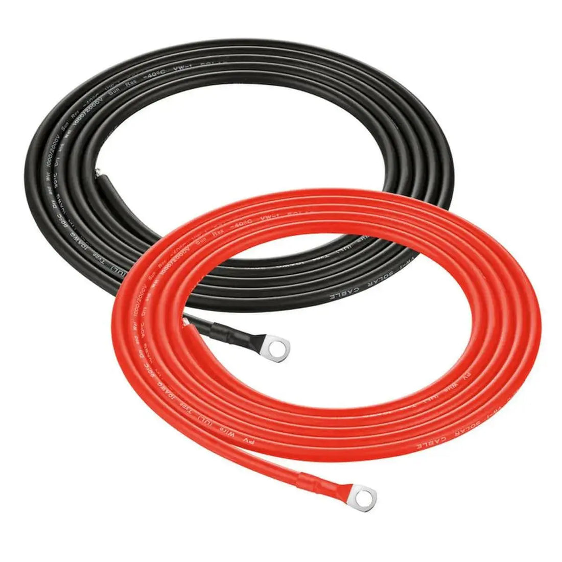Rich Solar 10 Gauge 10 Feet Cable Connect Charge Controller to Battery.