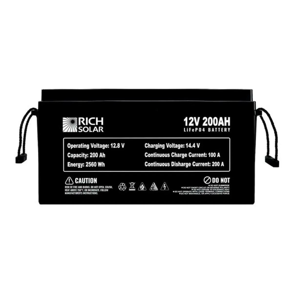 Rich Solar Alpha 5 12.8 V 190-200 Ah Lithium Iron Phosphate Battery.