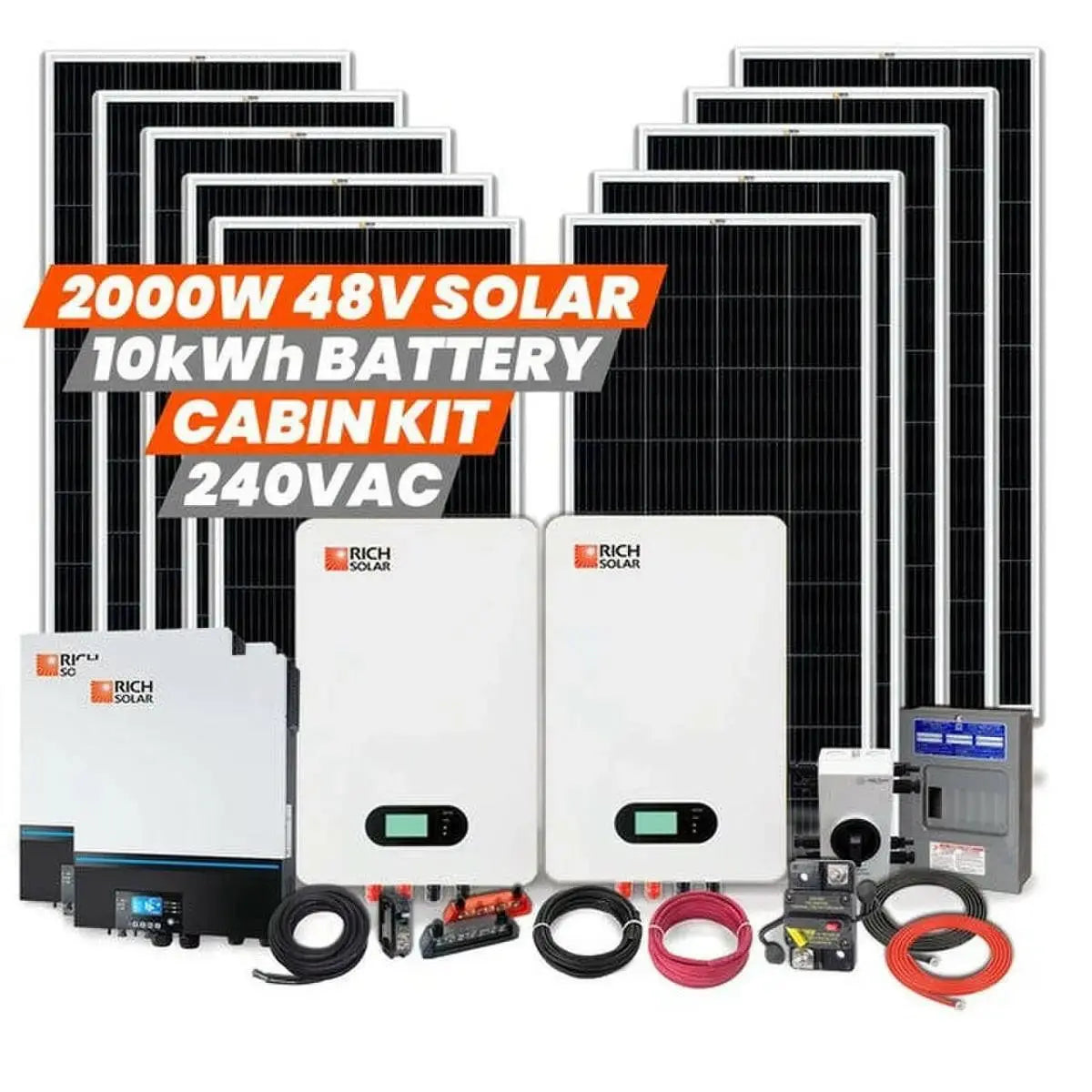 Rich Solar 2000W 48V 240VAC Cabin Kit.