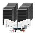 Rich Solar 8000W Solar 40kWh lithium battery 2x6500W AC out 120/240VAC Deluxe Cabin Kit.
