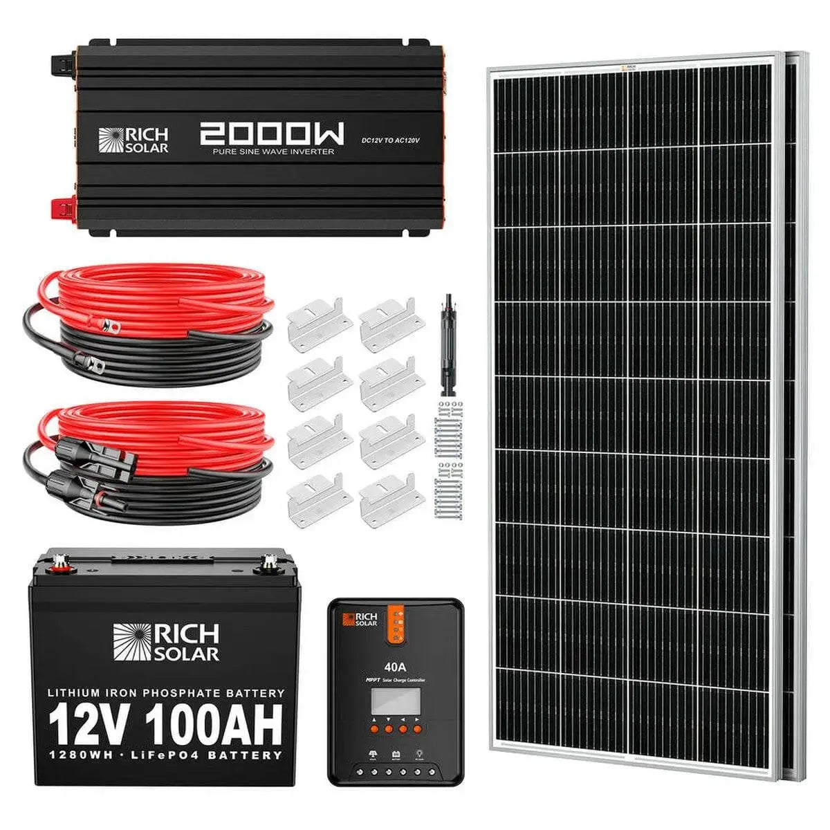 Rich Solar 400 Watt Complete Solar Kit.