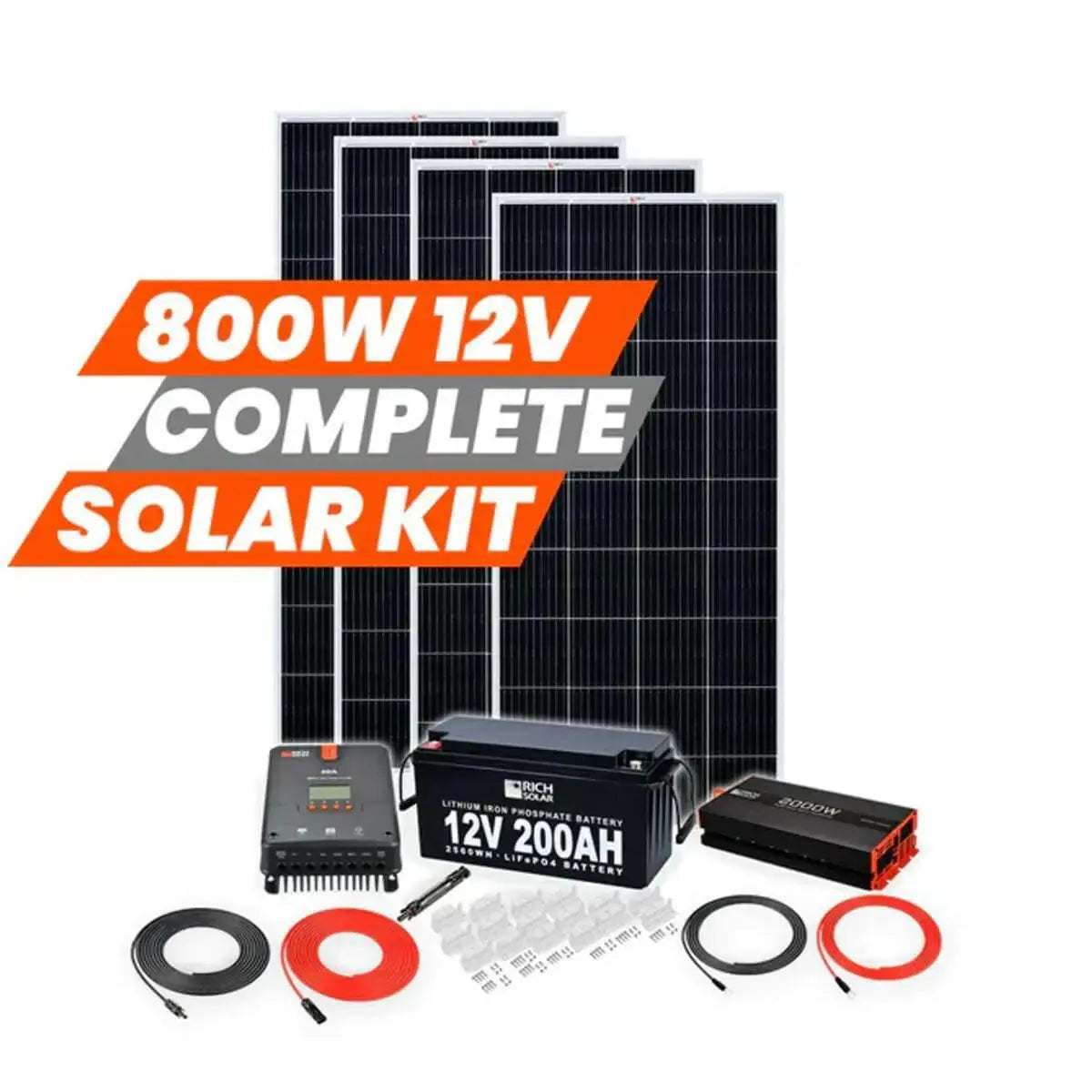 Rich Solar 800 Watt Complete Solar Kit | Solar Cellz Inc