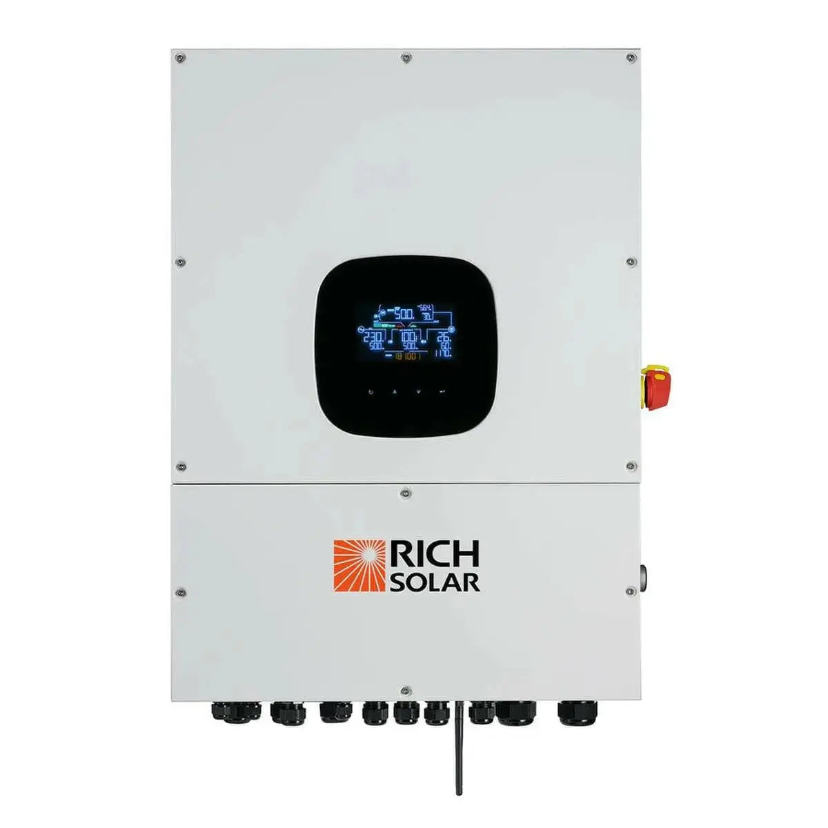 Rich Solar NOVA 12K PV Hybrid Inverter | All-In-One Solar Inverter | 12000W PV Input | 10000W Output | 48V 120/240V Split Phase.