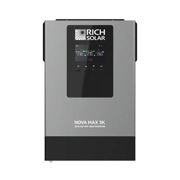 RICH SOLAR NOVA MAX 3K | 24V 3000W Off-Grid Hybrid Inverter | Pure Sine Wave