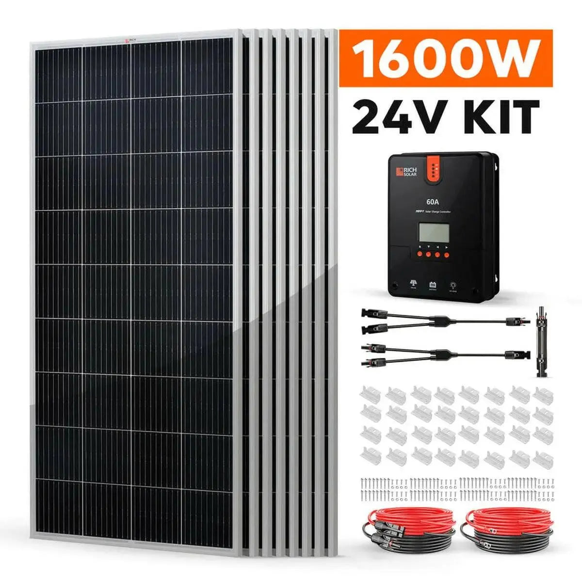 Rich Solar 1600 Watt 24V Solar Kit.