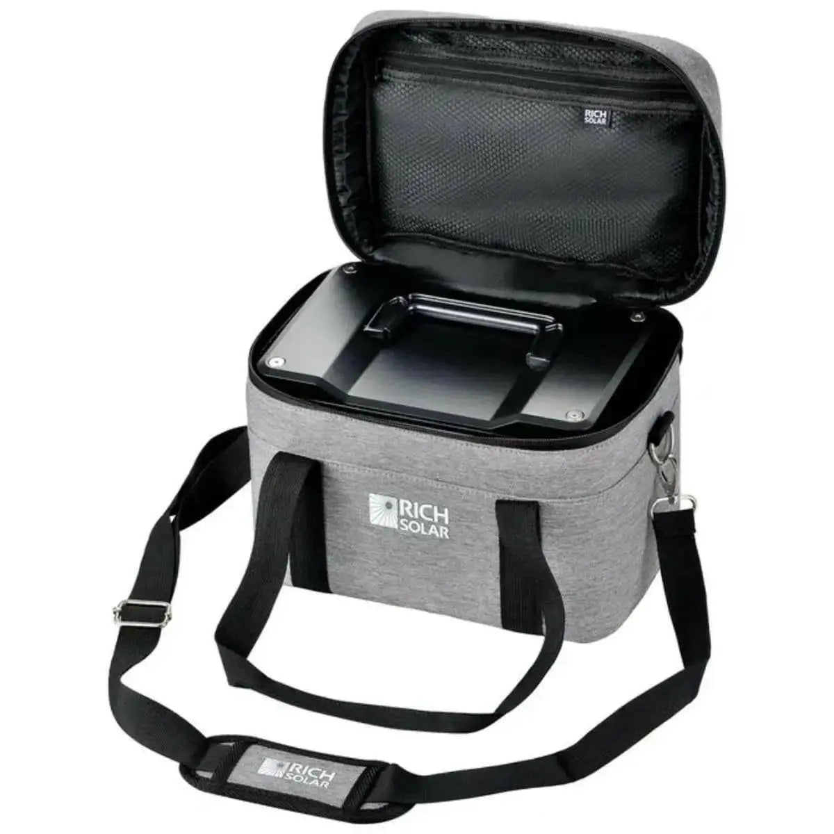 Rich Solar X500 Solar Generator Kit 540Wh Generator and 100 Watt Portable Solar Panel Black.
