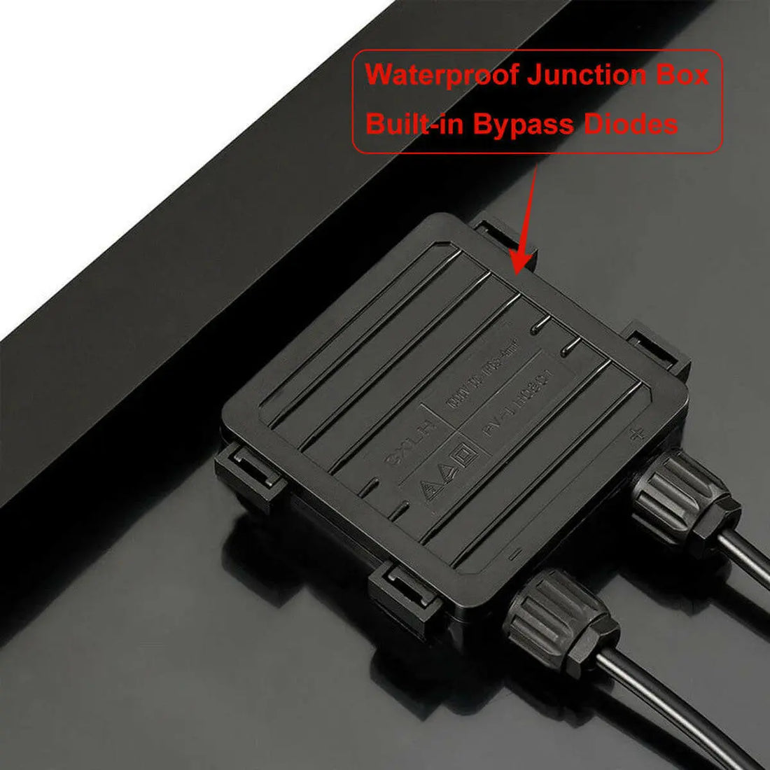 Rich Solar MEGA 100 ONYX | 100 Watt Monocrystalline Solar Panel | Best 12V Black Panel for VAN RVs and Off-Grid | 25-Year Output Warranty.