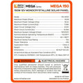 Rich Solar Mega 150 Watt Solar Panel.