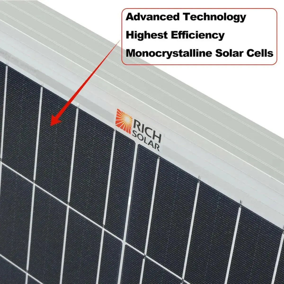 Rich Solar Mega 200 Watt 24 Volt Solar Panel.