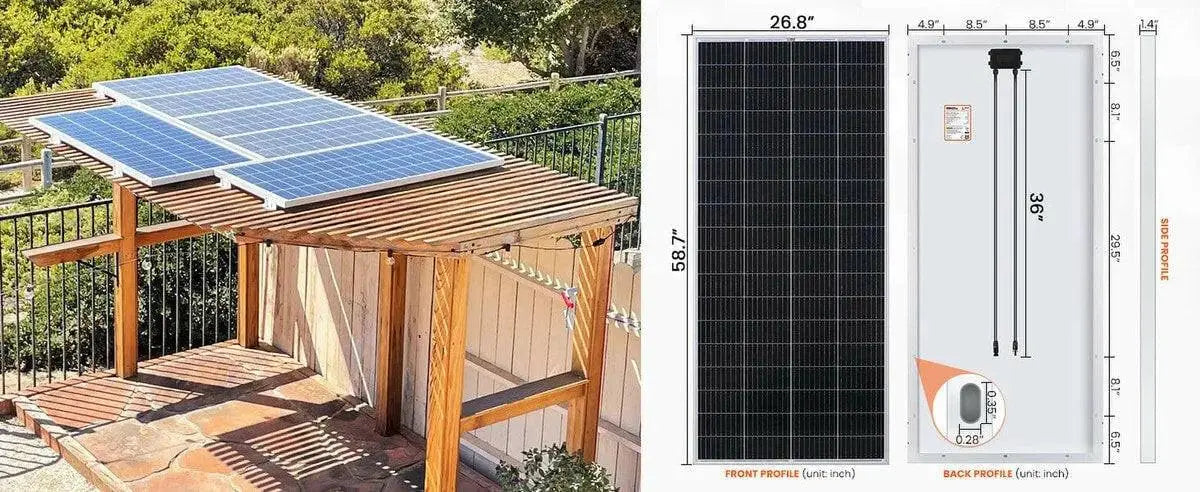 Rich Solar Mega 200 Watt 24 Volt Solar Panel.