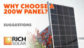 Rich Solar Mega 200 Watt 24 Volt Solar Panel.