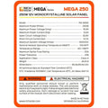 Rich Solar MEGA 250 Watt Monocrystalline Solar Panel | Best 12V Panel for RVs and Off-Grid | 25-Year Output Warranty | UL Certified.