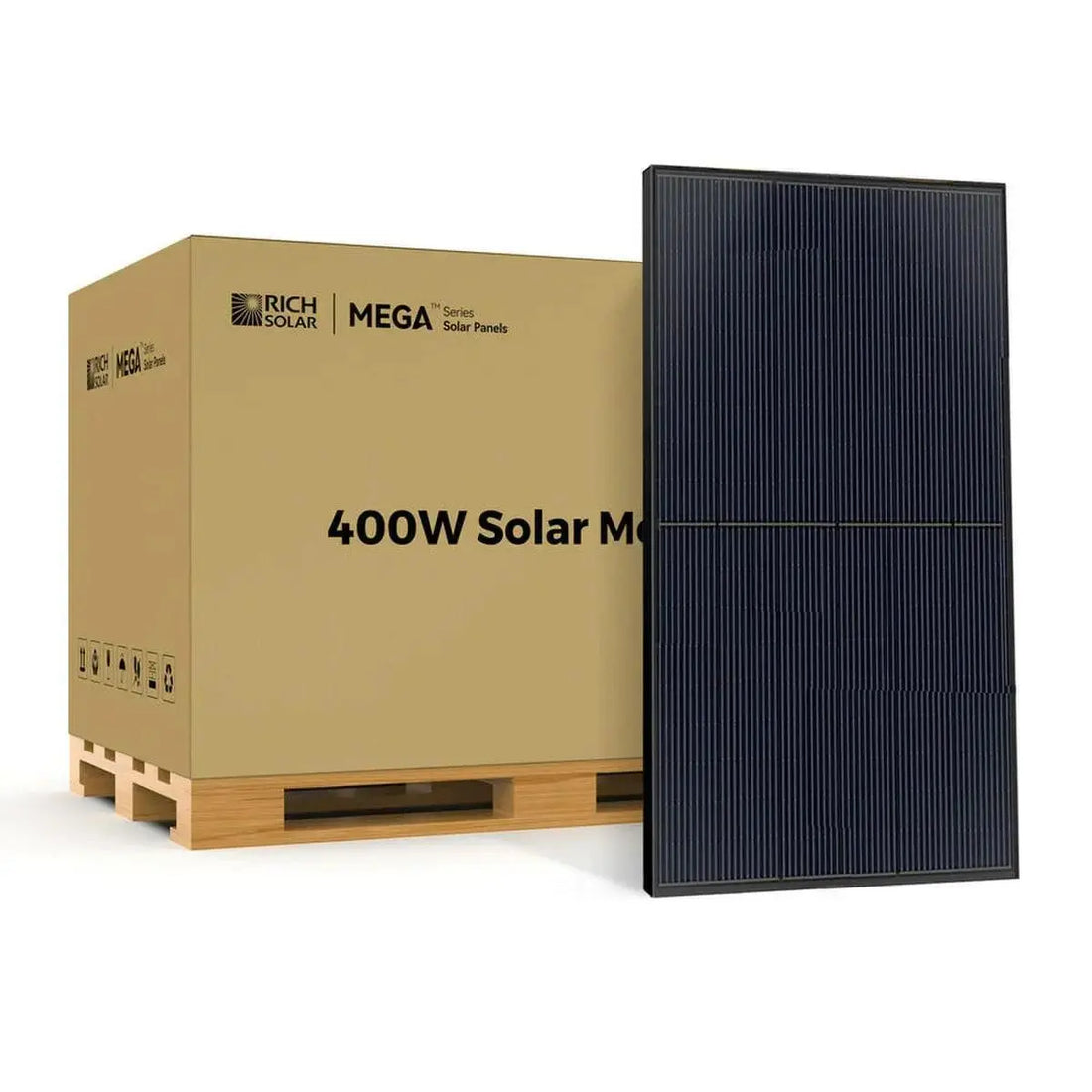 Rich Solar MEGA 400 Watt Monocrystalline Solar Panel | High Efficiency | Best Panel for Grid-Tie and Off-Grid.