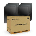 Rich Solar MEGA 410 Watt Monocrystalline Solar Panel | High Efficiency | Black Mono-facial Module | Grid-Tie | Off-Grid.
