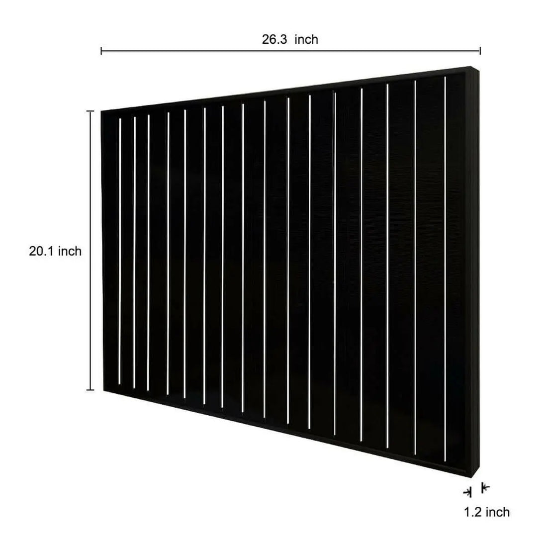 Rich Solar MEGA 50 Watt Solar Panel Black.