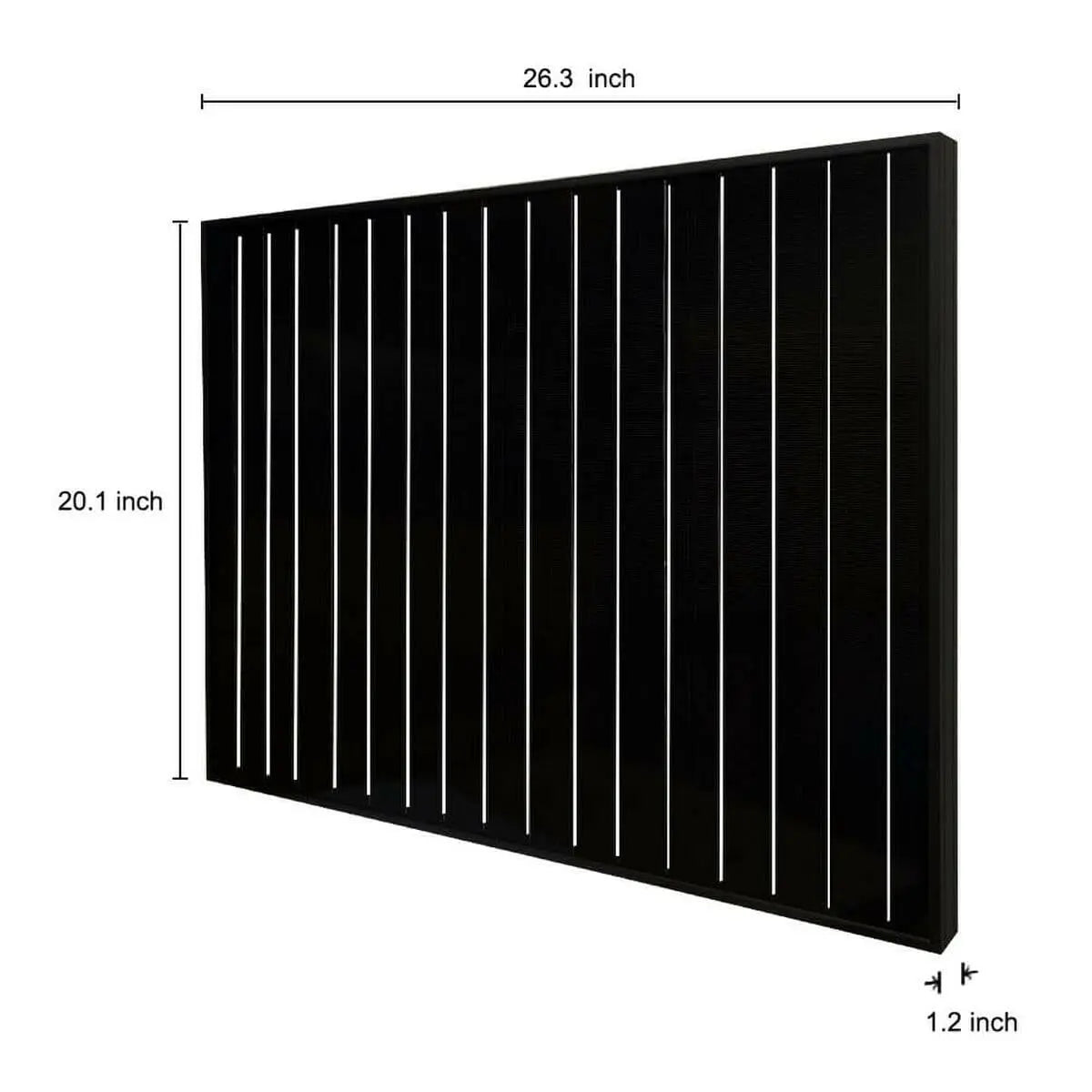 Rich Solar MEGA 50 Watt Solar Panel Black.