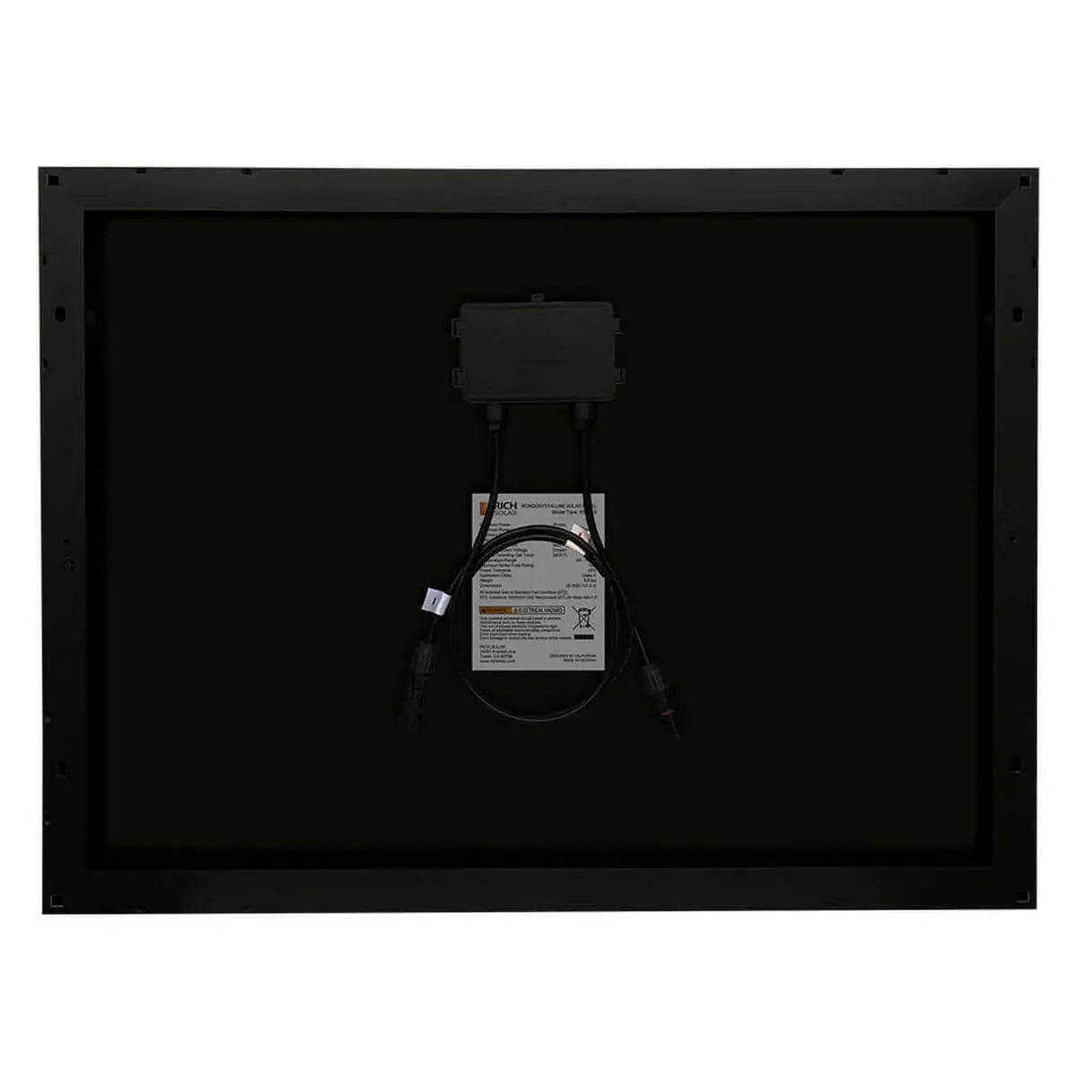 Rich Solar MEGA 50 Watt Solar Panel Black.