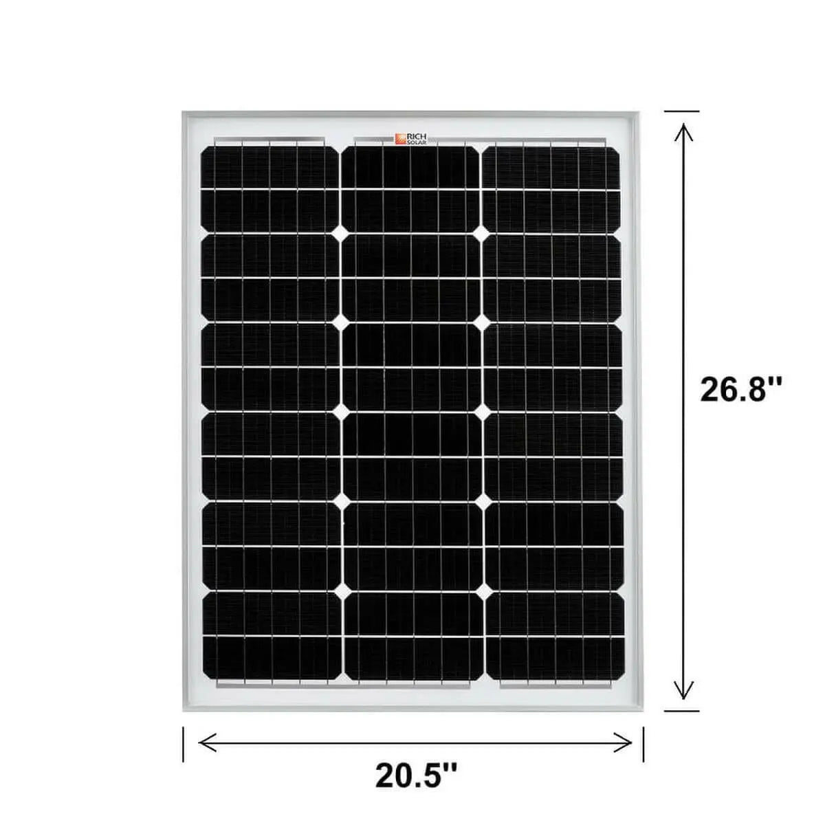 Rich Solar MEGA 50 Watt Solar Panel.
