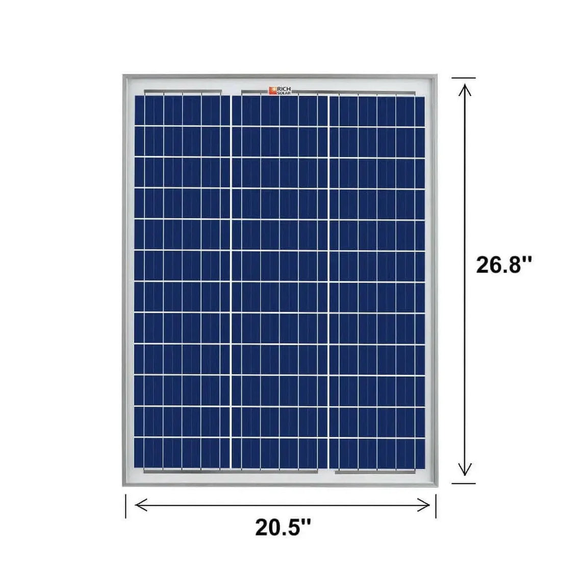 Rich Solar MEGA 50 Watt Solar Panel Poly.
