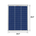 Rich Solar MEGA 50 Watt Solar Panel Poly.
