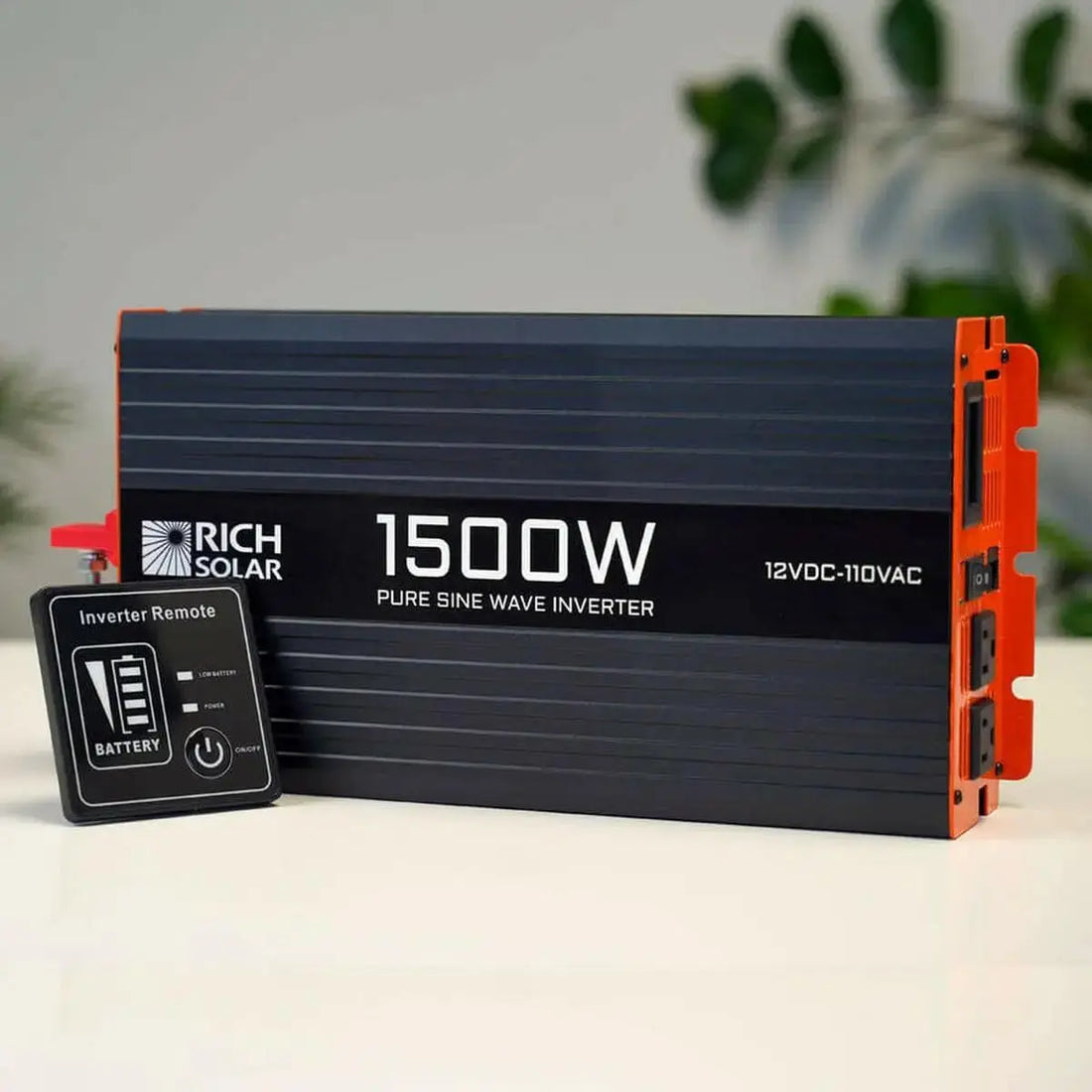 Rich Solar 1500 Watt 12 Volt Industrial Pure Sine Wave Inverter.