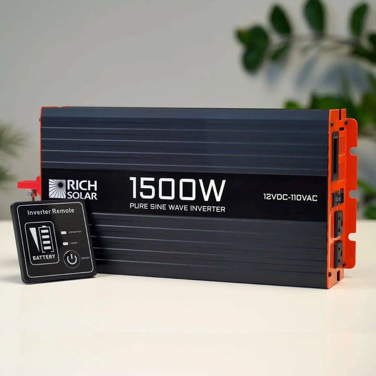 Rich Solar 1500 Watt 12 Volt Industrial Pure Sine Wave Inverter.