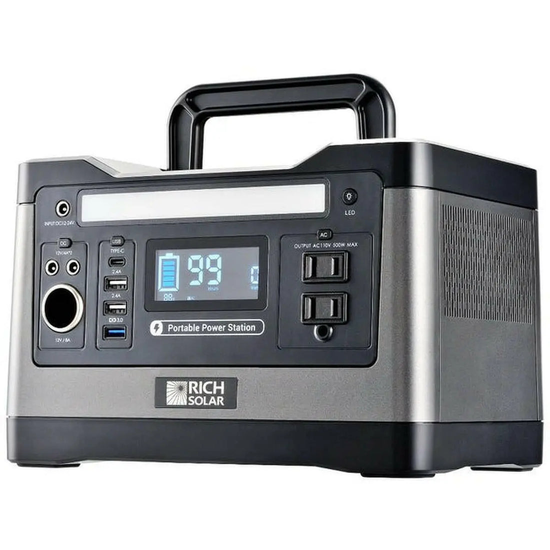 Rich Solar X500 50 Ah/540 Wh Portable Power Station.