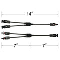 Rich Solar Y Branch Parallel Adapters 2 to 1.