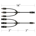 Rich Solar Y Branch Parallel Adapters 3 to 1.