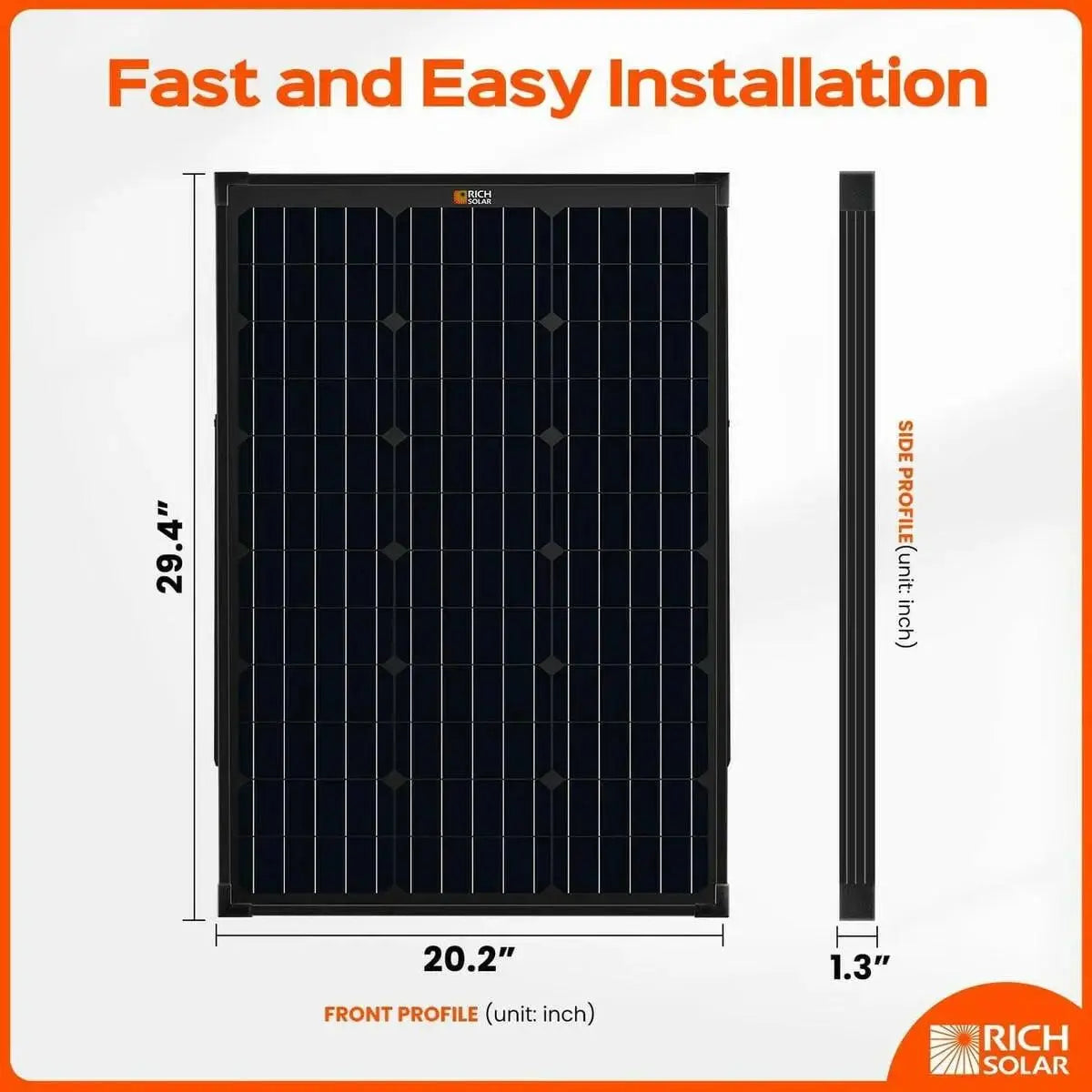 Rich Solar MEGA 60 Watt Portable Solar Panel.