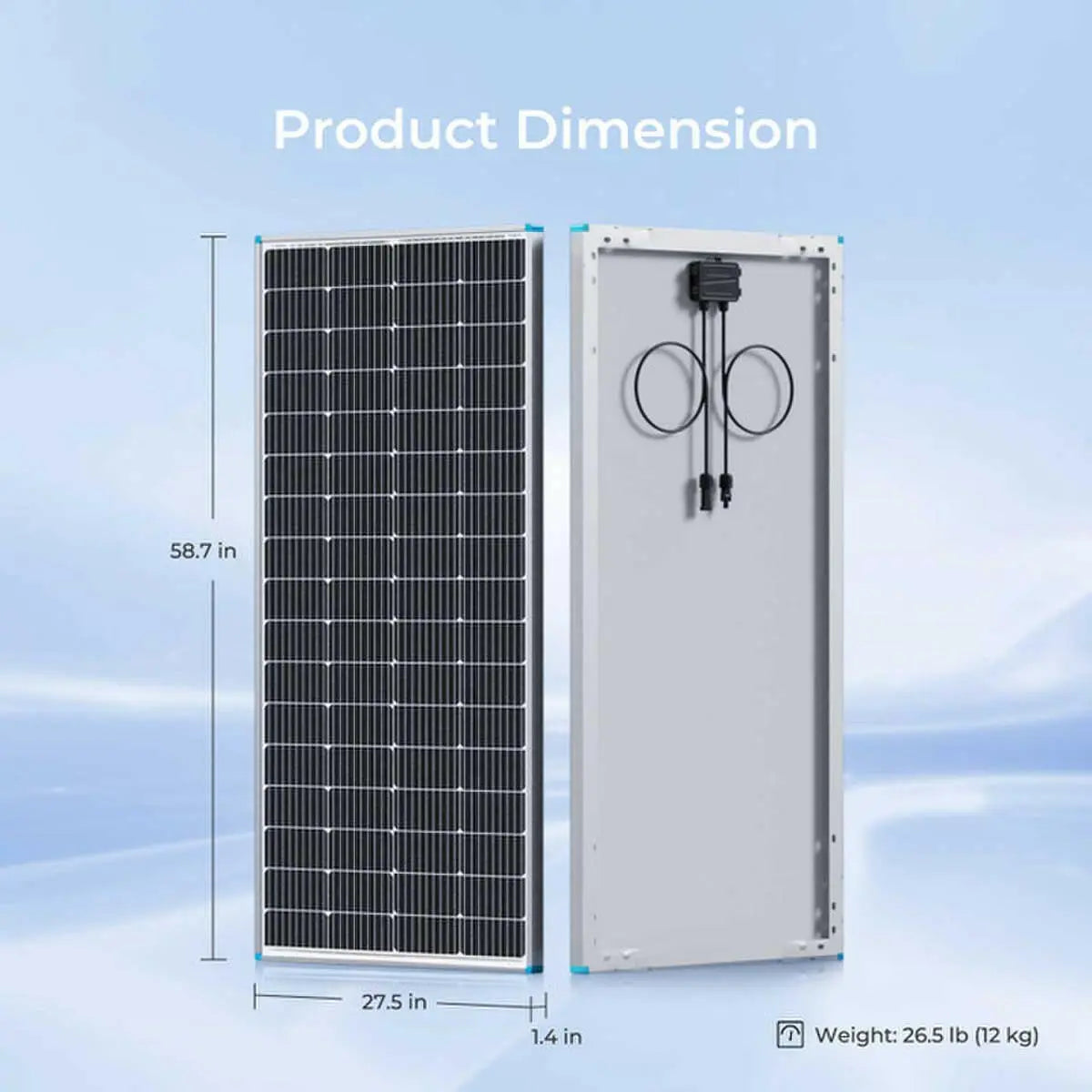 Renogy RSP Series 200 W Monocrystalline Solar Panel.