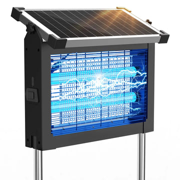 Reppiss Solar Bug Zapper Outdoor, 1 Acre Mosquito & Fly Killer Lamp, Waterproof Insect Control for Garden, Patio