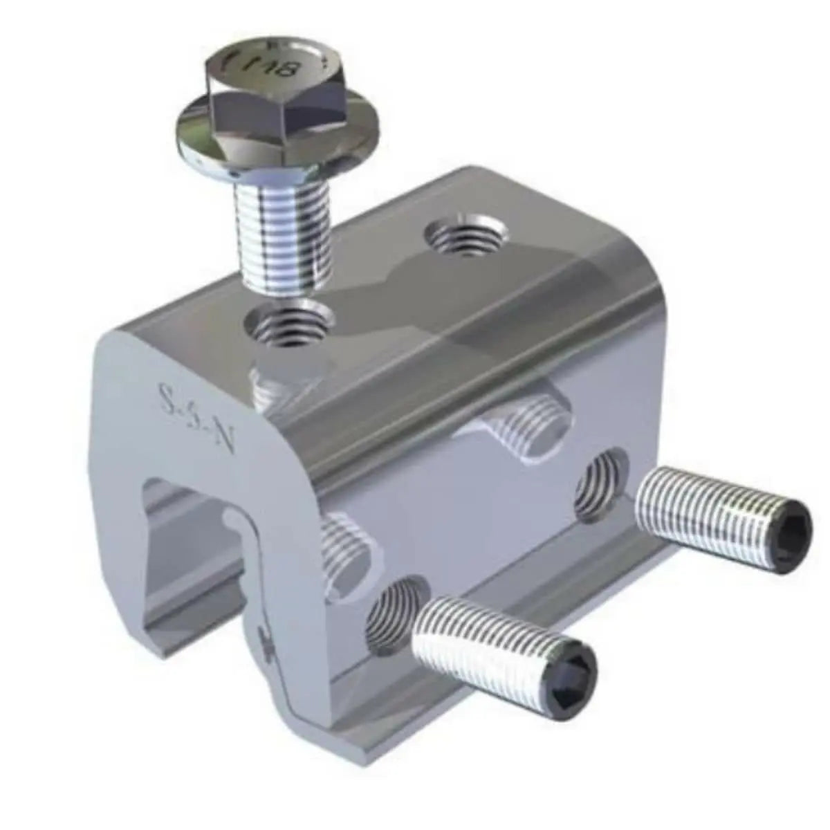 S-5! Metal Roof Attachment Aluminum 1 in (25 mm) Nail-Flange Metal Roof Profiles Roof Clamp.