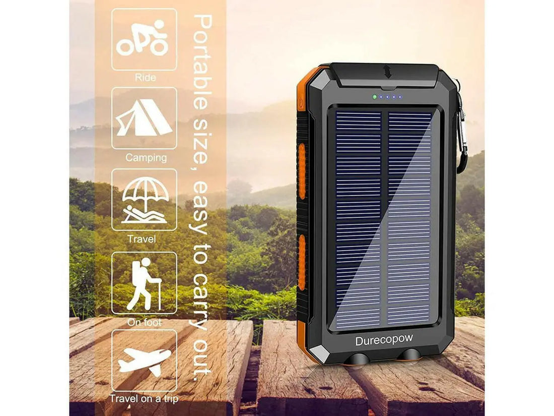 Durecopow 30000 mAh Solar Charger.
