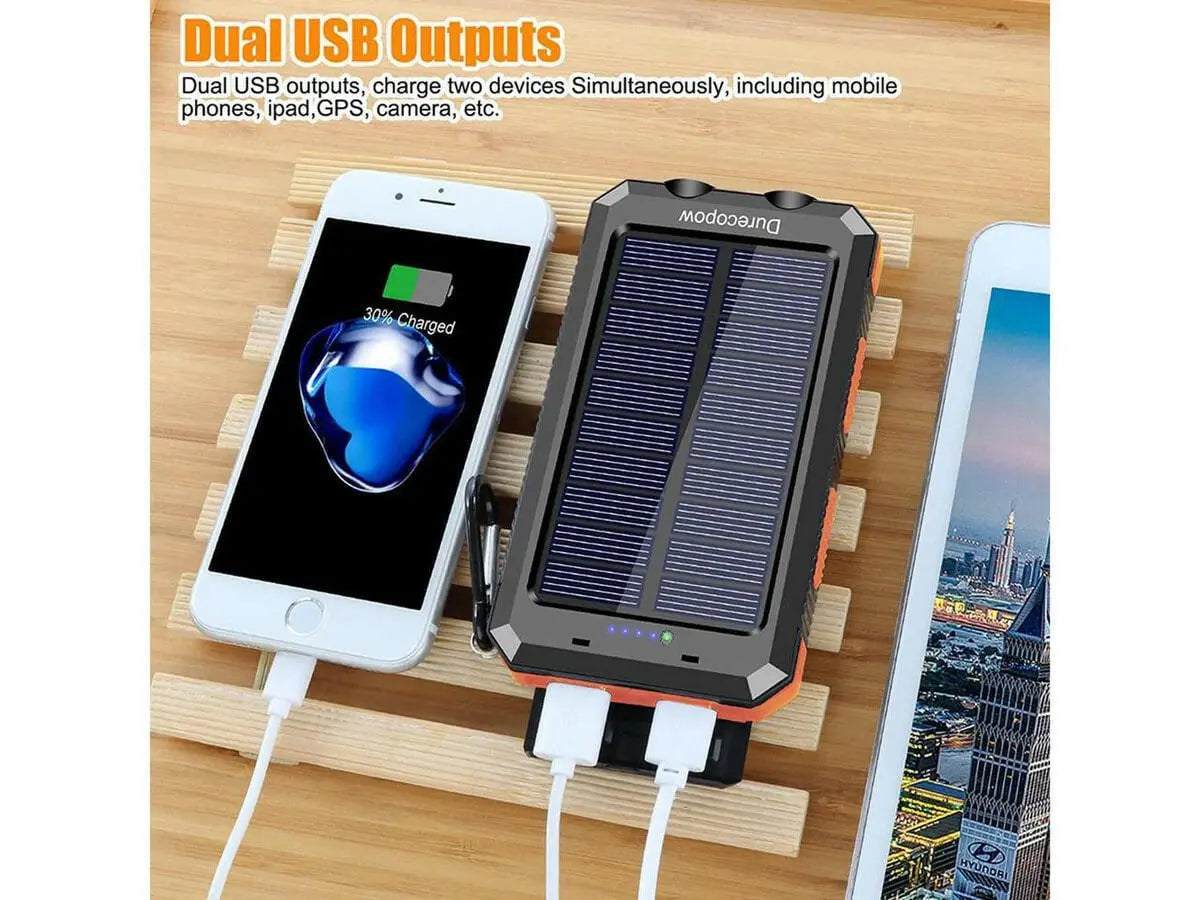 Durecopow 30000 mAh Solar Charger.