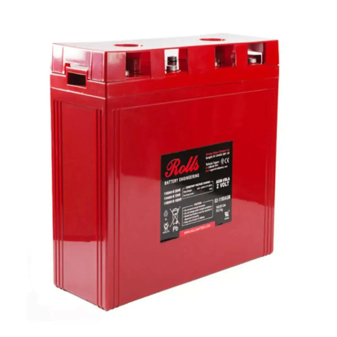 Surrette Rolls AGM-S 2 V 1180 Ah Deep Cycle AGM Battery Surrette Rolls