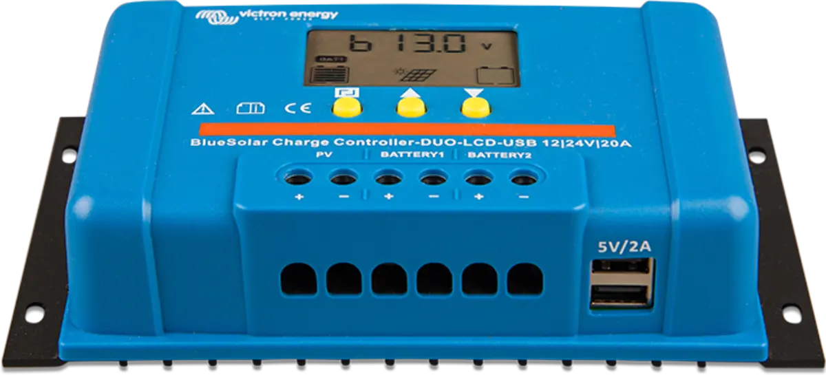Victron Energy BlueSolar PWM-LCD&USB 12/24V-5A.