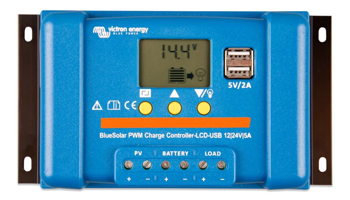 Victron Energy BlueSolar PWM-LCD&USB 12/24V-5A.