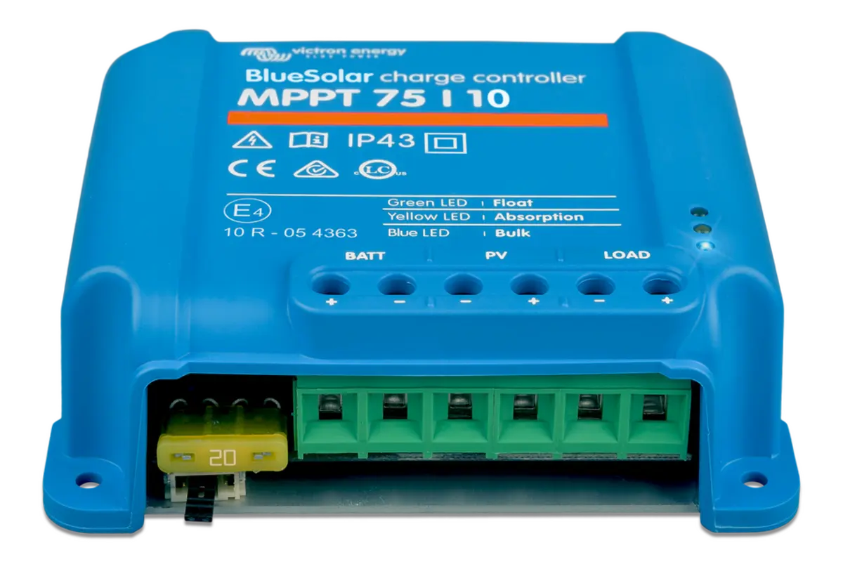 Victron Energy BlueSolar 75/10 MPPT Solar Charge Controller - Retail.