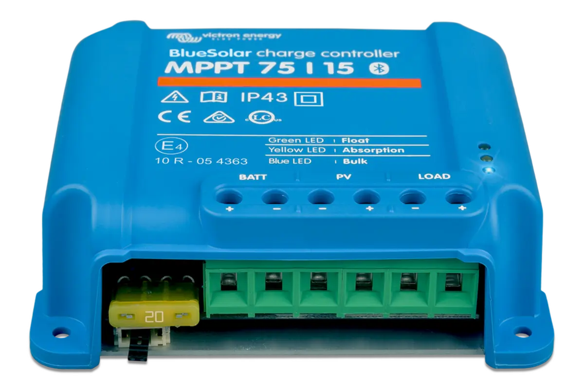 Victron Energy BlueSolar 75/15 MPPT Solar Charge Controller - Retail.