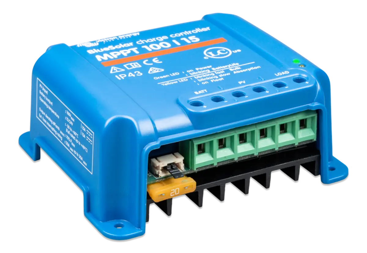 Victron Energy BlueSolar 100/15 MPPT Solar Charge Controller - Retail.